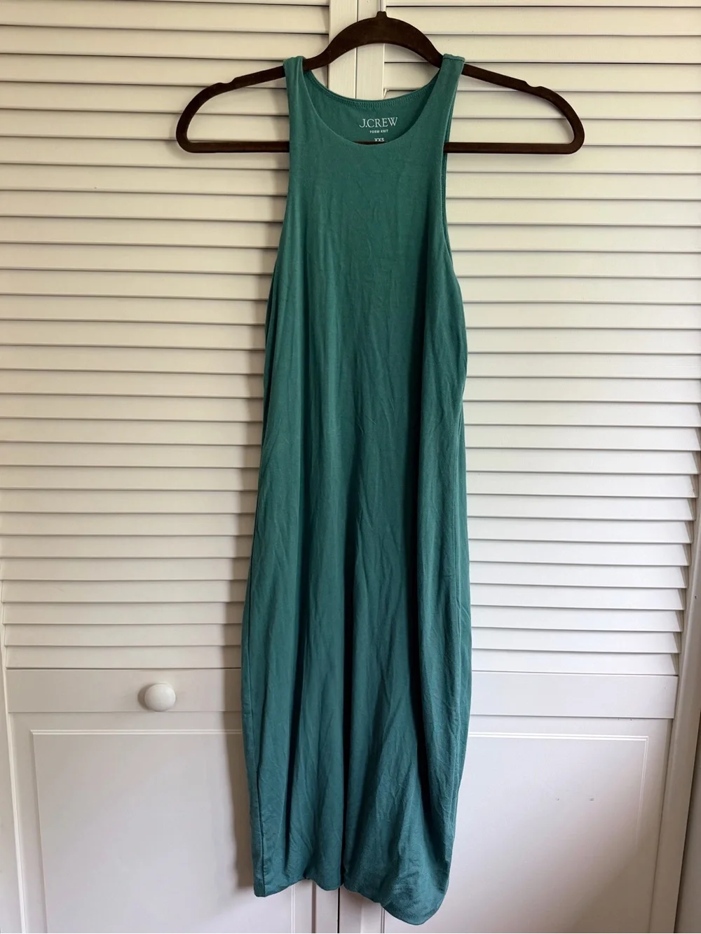 J. Crew Teal Green Sleeveless Maxi Dress
